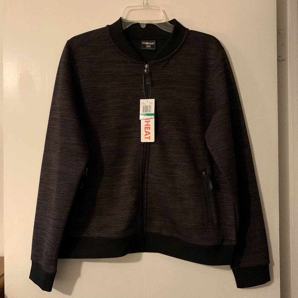 Black/grey Zip Up Sweatshirt (New with tags)